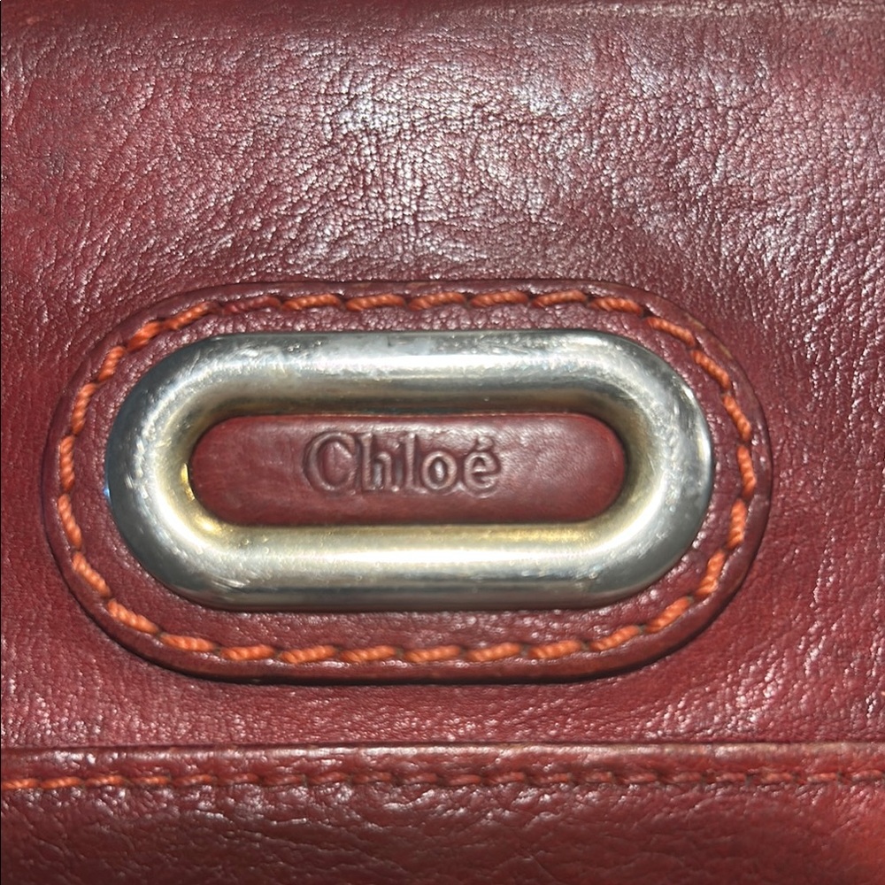 Chloe Red Leather Wallet - Picture 2 of 12